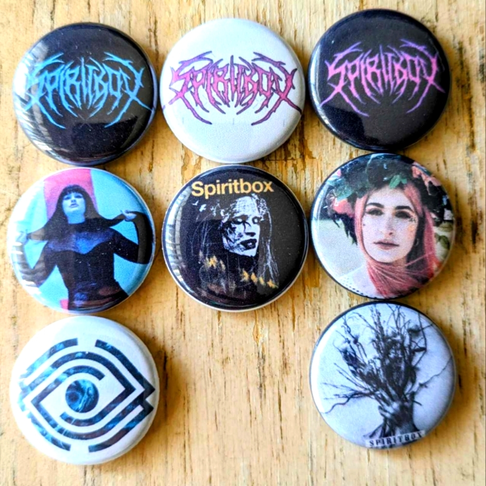 Spiritbox 1 inch set of 8 pinback buttons